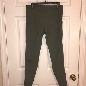 Olive green workout leggings